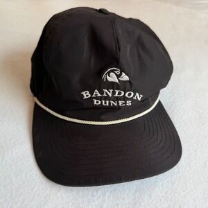 Bandon Dunes Golf Resort 5-panel Rope Hat Black Imperial Snapback Embroidered